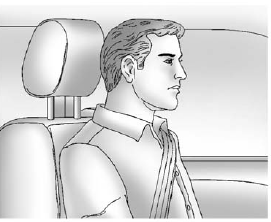 GMS Sierra: Front Seats. Adjust the head restraint so that the top of the restraint is at the same height as the top of the occupant's head. This position reduces the chance of a neck injury in a crash.